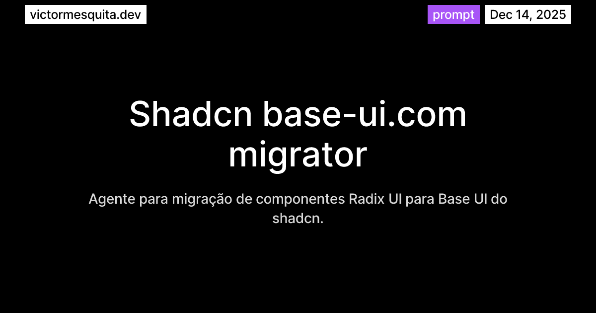 Shadcn base-ui.com migrator